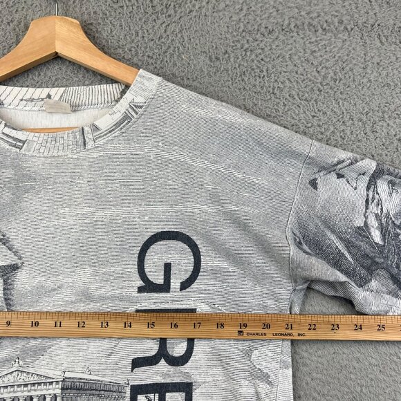 Vintage 90s Greece All Over Print Tee Shirt size M - Picture 5 of 8
